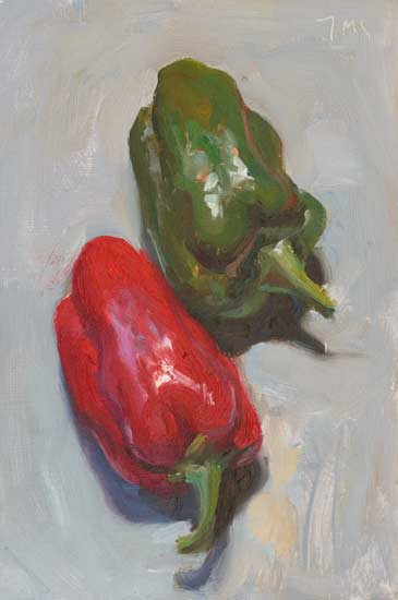 daily painting titled Peppers