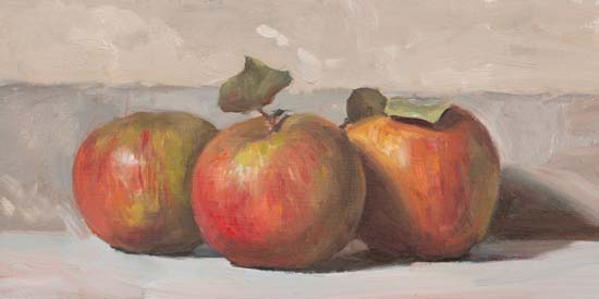daily painting titled New season's apples