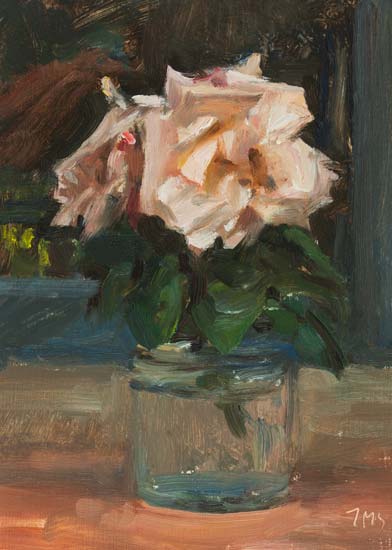 daily painting titled Roses in Tuscany