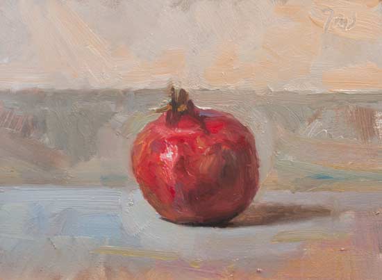 daily painting titled Pomegranate