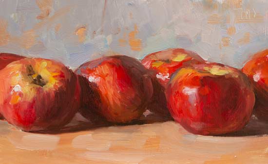 daily painting titled Apples
