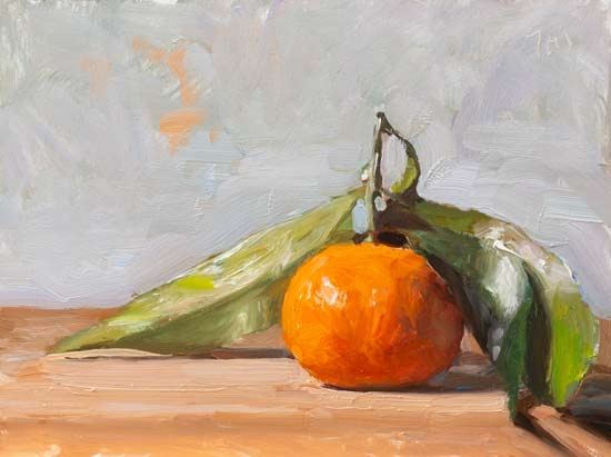 daily painting titled Clementine de Corse