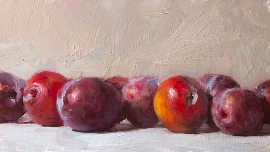 daily painting titled Plums