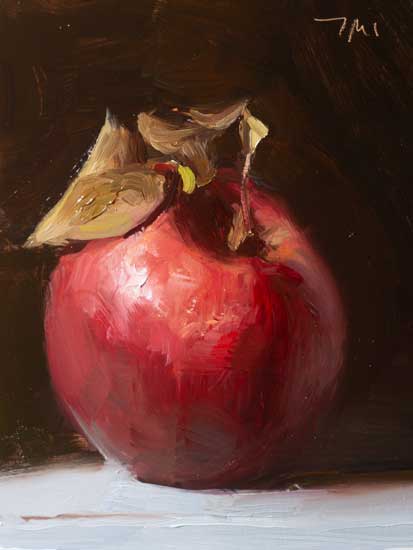 daily painting titled Red apple