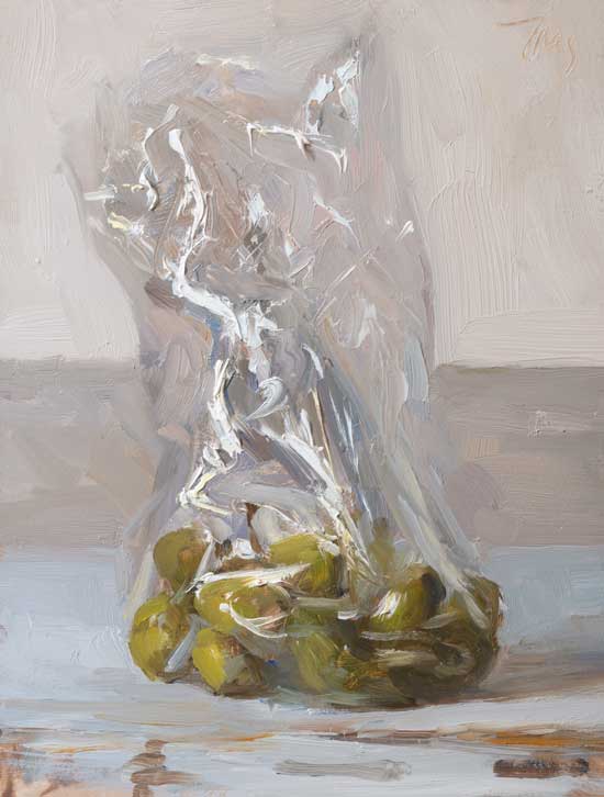 daily painting titled Olives 