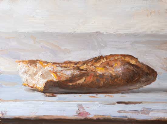 daily painting titled The end of the Baguette