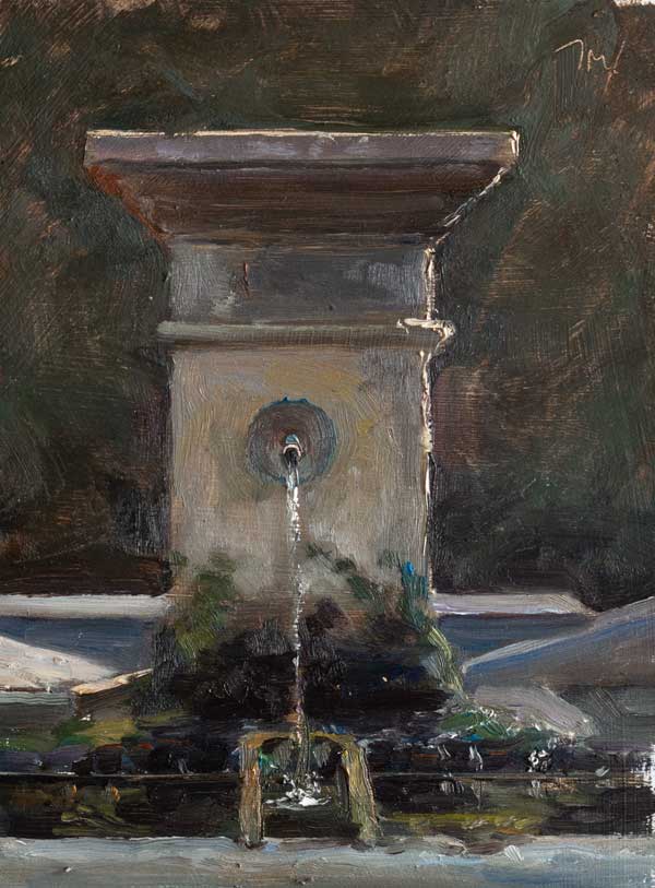 daily painting titled Fountain