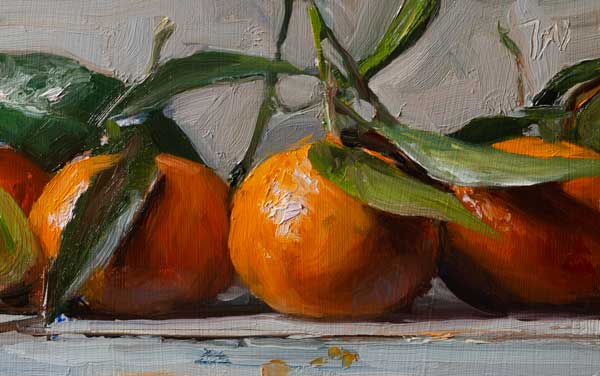 daily painting titled Clementines de Corse