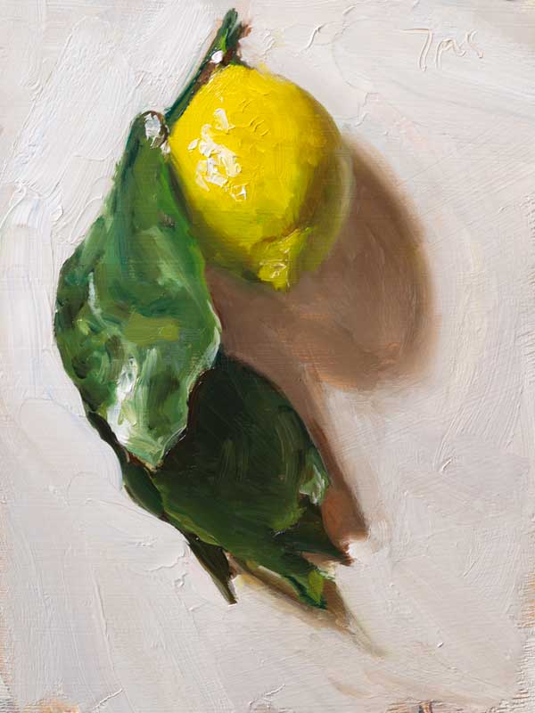 daily painting titled Lemon suspended