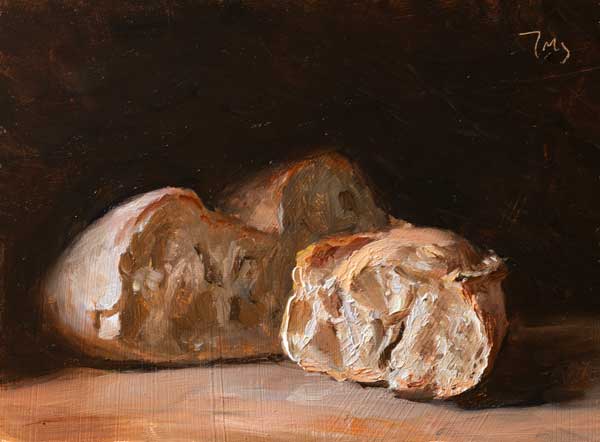 daily painting titled Two loaves