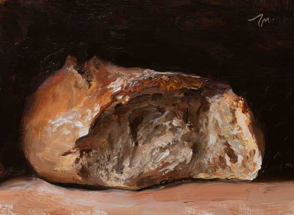 daily painting titled Pain de Campagne#2