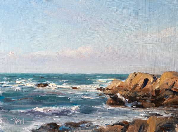 daily painting titled Brittany coast