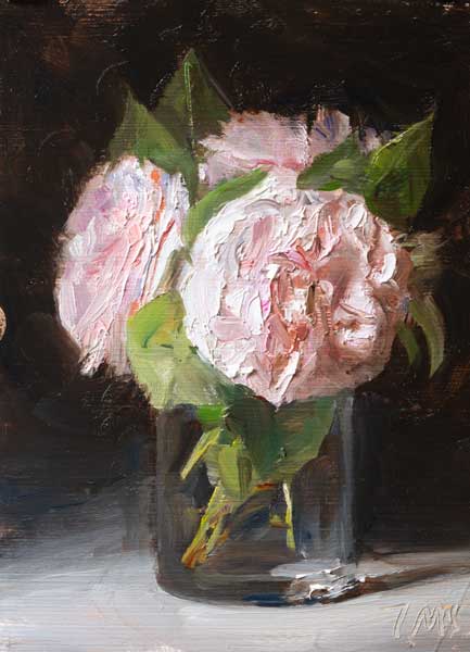 daily painting titled Rose Felicite Parmentier