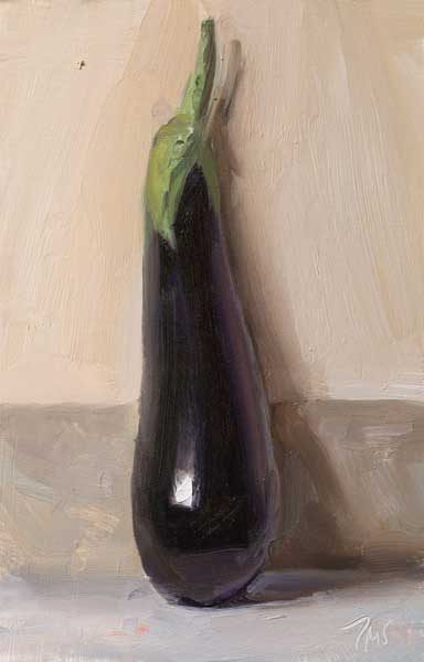 daily painting titled Aubergine