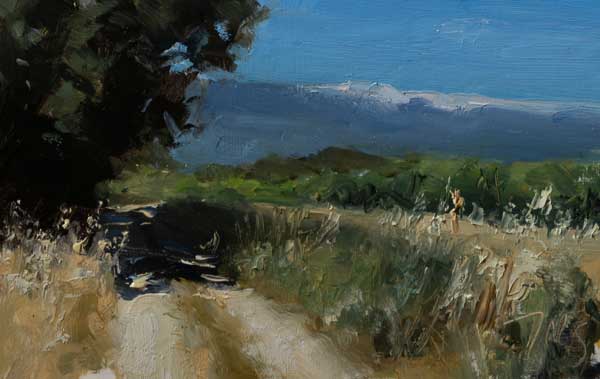 daily painting titled Under the Ventoux