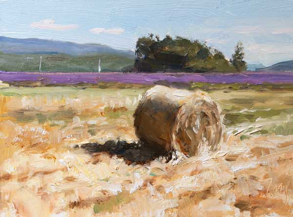daily painting titled Summer in the valley of Sault