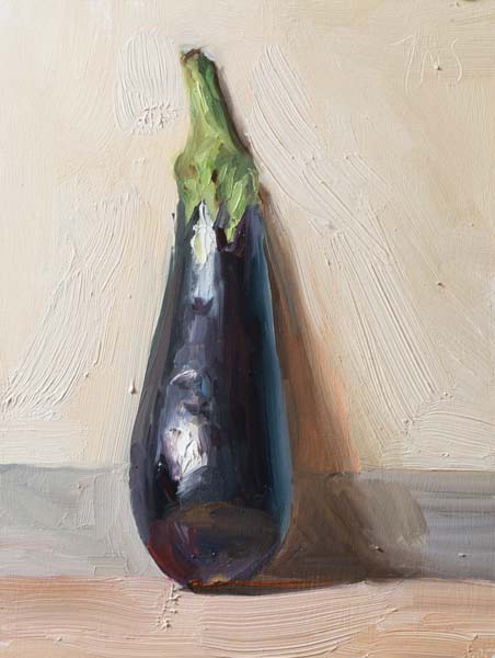 daily painting titled Aubergine