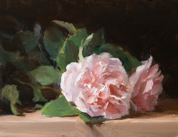 daily painting titled Roses