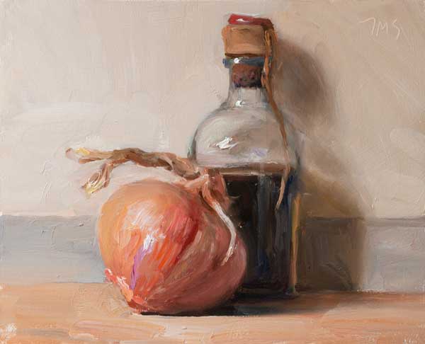 daily painting titled Balsamic vinegar and onion
