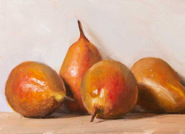daily painting titled Pears