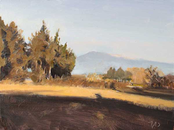 daily painting titled Mont Ventoux from near Sarrians