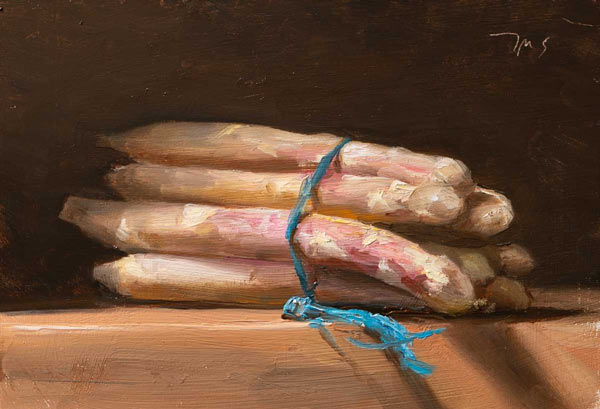 daily painting titled White asparagus