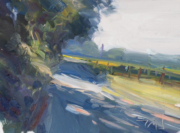 daily painting titled A road in Provence
