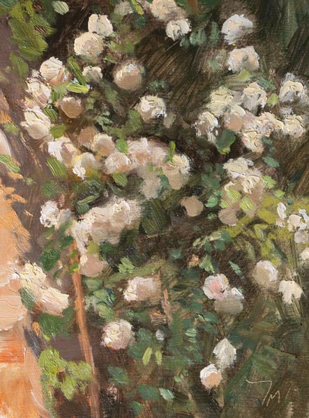 daily painting titled Roses in the sun