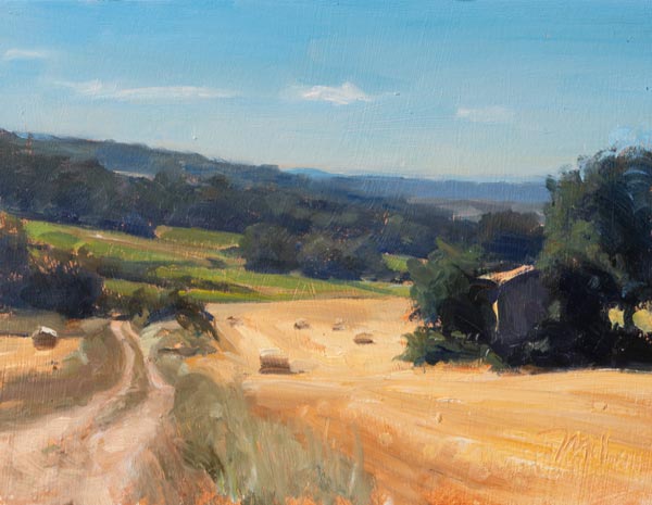 daily painting titled Summer near Blauvac