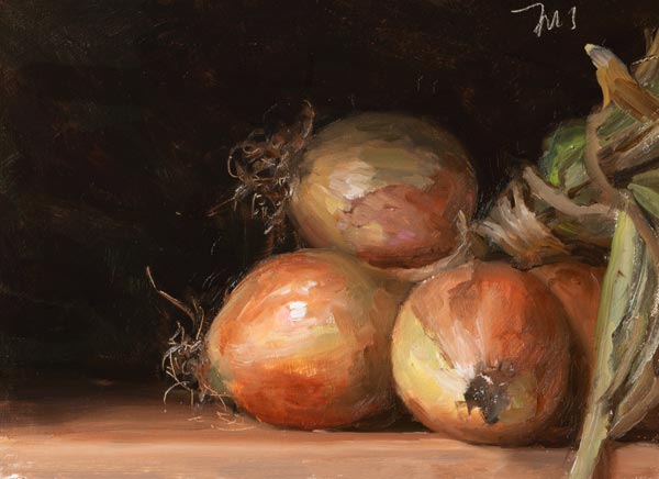 daily painting titled Oignons Doux