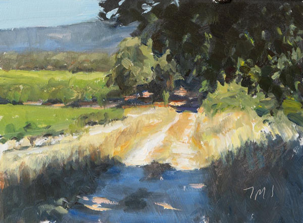 daily painting titled Track at les Couguieux