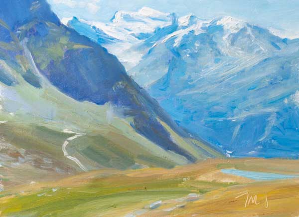 daily painting titled le Grand Combin