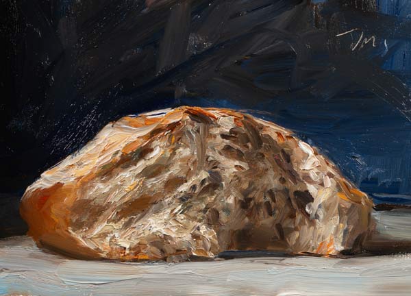 daily painting titled Loaf with blue background