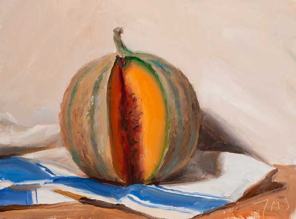 daily painting titled Melon de Cavaillon