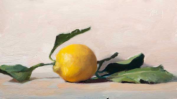 daily painting titled Citron de Nice