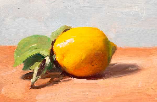 daily painting titled Citron de Nice