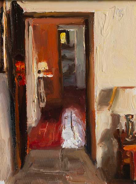 daily painting titled Interior, le Devencet