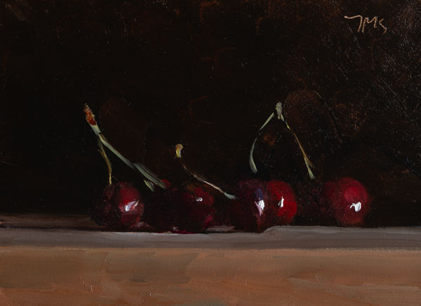 daily painting titled Cherries