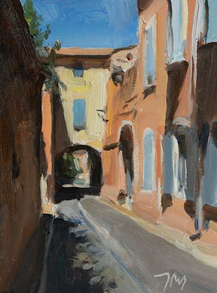 daily painting titled Rue Pasteur, Pernes-les-Fontaines