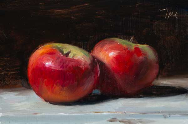 daily painting titled Apples