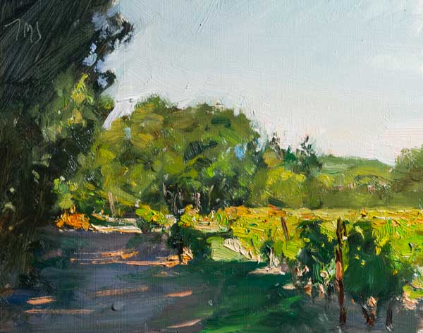 daily painting titled Morning vines