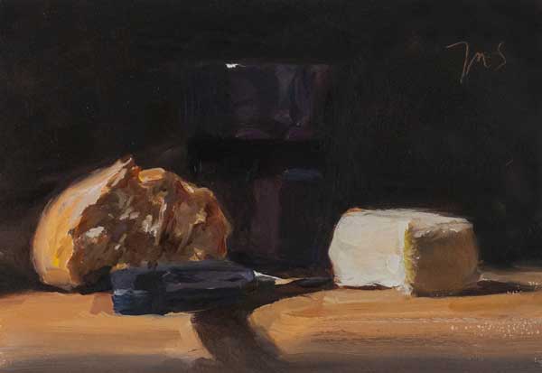 daily painting titled A simple supper