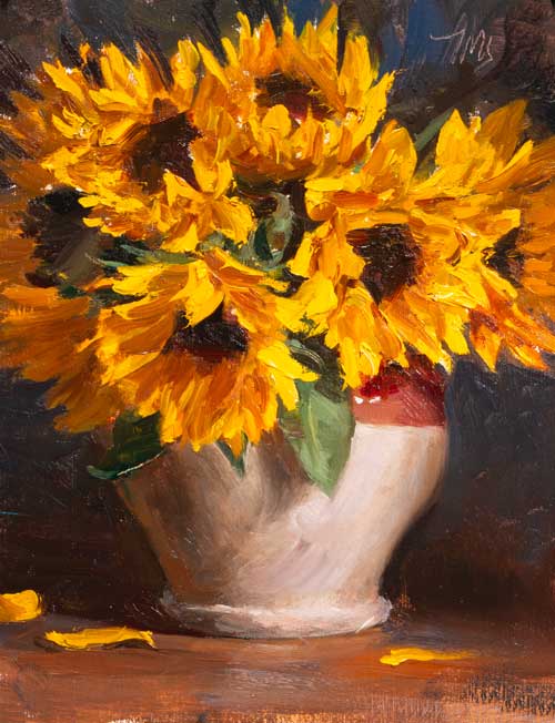 Daily painting of Sunflowers