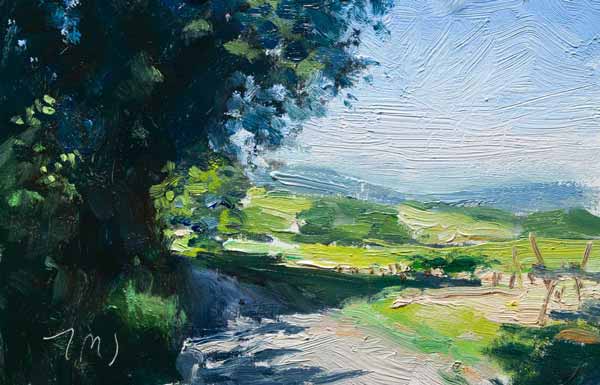 daily painting titled Above st. Colombe, spring