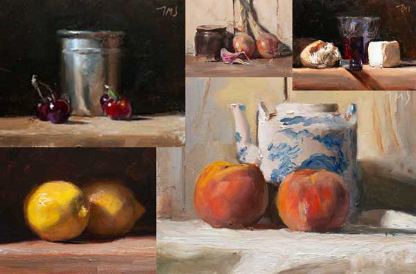 daily painting titled Five demos