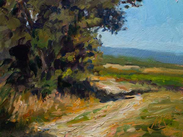 daily painting titled Track near Flassan