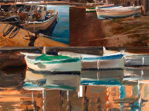 daily painting titled A day at the seaside