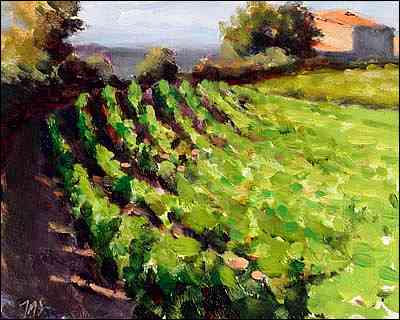 daily painting titled Vines after the Rain