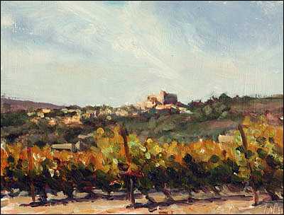 daily painting titled Le Barroux