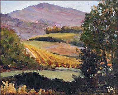 daily painting titled Le Mont Ventoux, Autumn